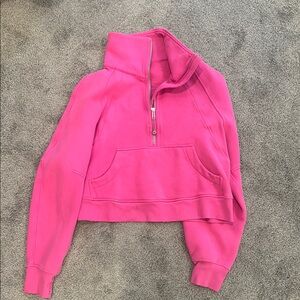 Pink Quarter-Zip Women's Lululemon Scuba Jacket